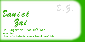 daniel zai business card